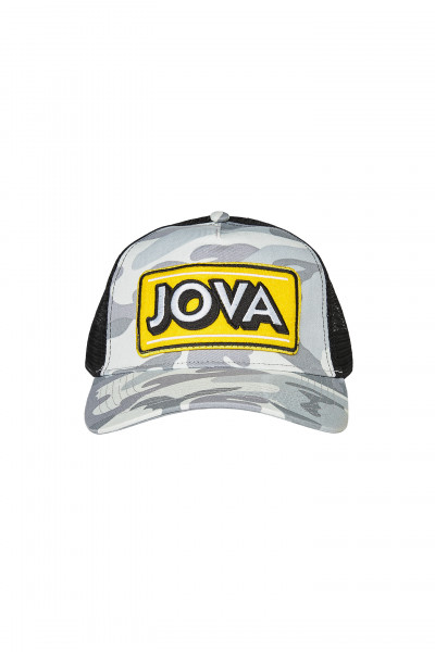 Cappello jova camo patch gialla