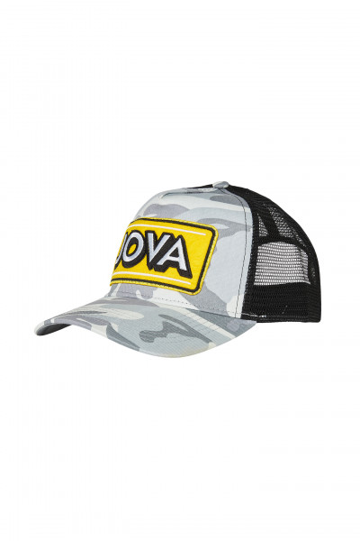 Cappello jova camo patch gialla