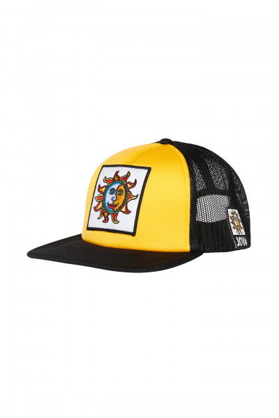 CAPPELLO NERO E ARANCIO SOLE