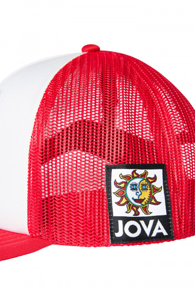 CAPPELLO ROSSO E BIANCO SOLE